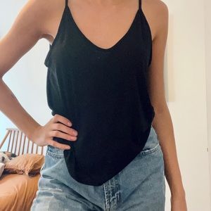 Open back tank top